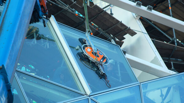 Glas plaatsen met VIAVAC GBX